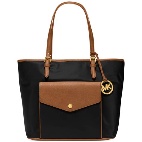 michael kors nylon tote bag|michael kors large signature tote.